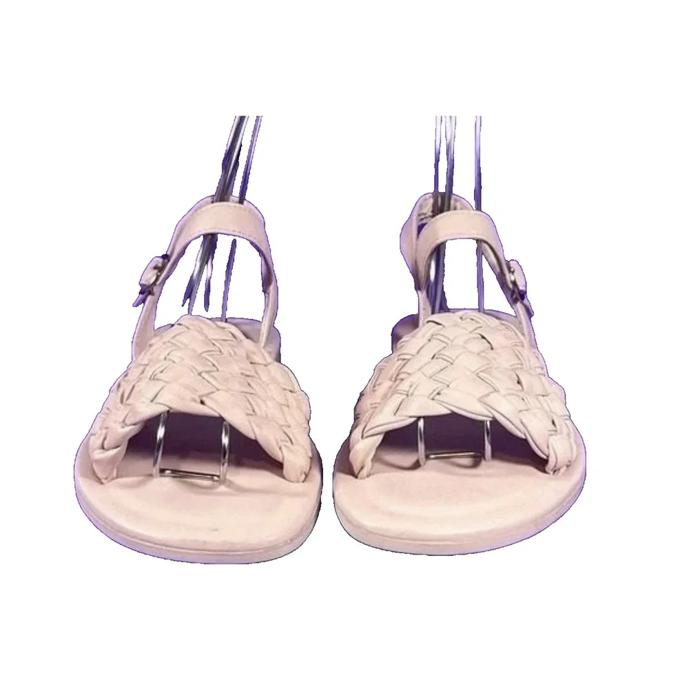 Steve Madden Girl's Pink Karina Braided Strappy Sandals Shoe Size 3-NEW